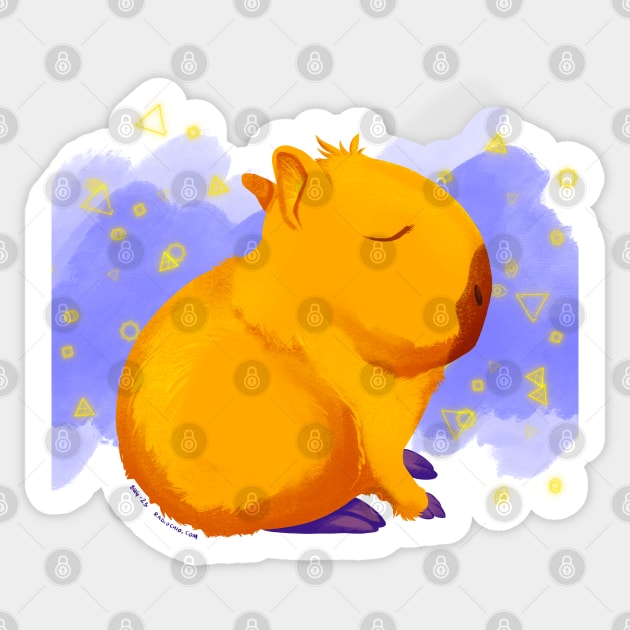 Funky Capybara Sticker by radiochio